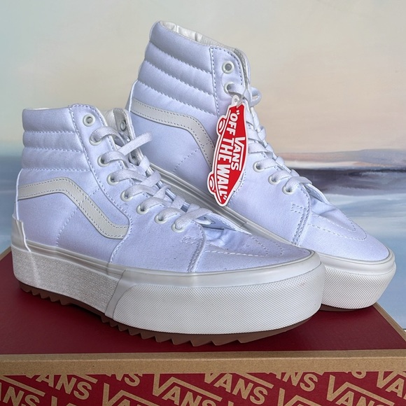 Vans WMNS Sk8-Hi Stacked (Canvas) True White
VN0A4BTWL5R Platforms Sneakers NIB - Picture 10 of 16